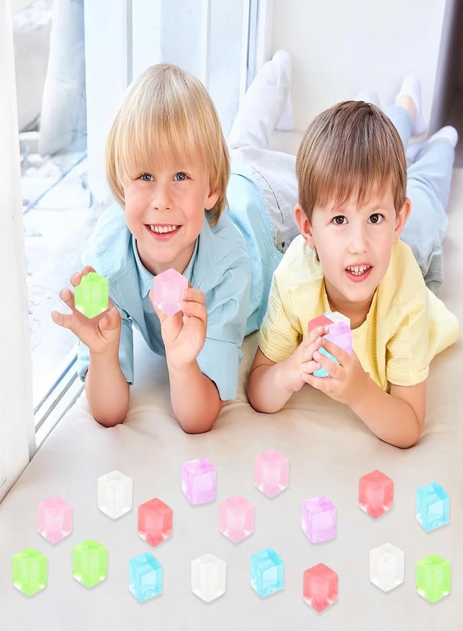 safoezy 30 كرة ضغط لتخفيف التوتر، ألعاب للكبار، مكعبات ثلج قابلة للضغط، هدايا للحفلات وعيد الحب، مكعبات طرية بألوان عشوائية لتخفيف القلق وعلاج اليدين للأطفال والكبار - Image 3